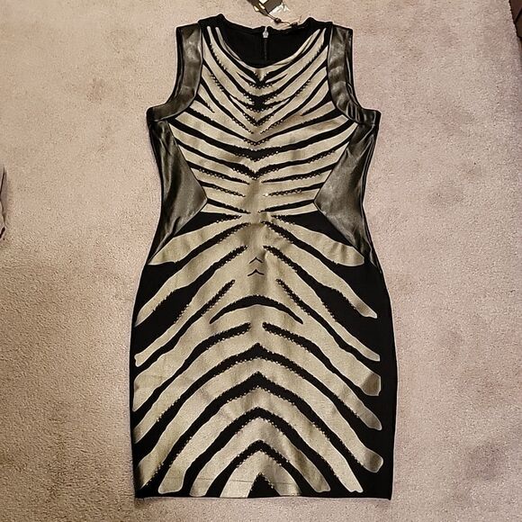 NWT Alberto Mikali zebra bodycon dress - Picture 5 of 13